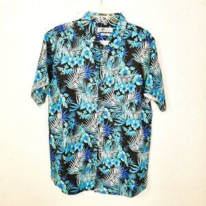 Joe Marlin Hawaiian Palm Leaf Short Sleeve Shirt Size XXL